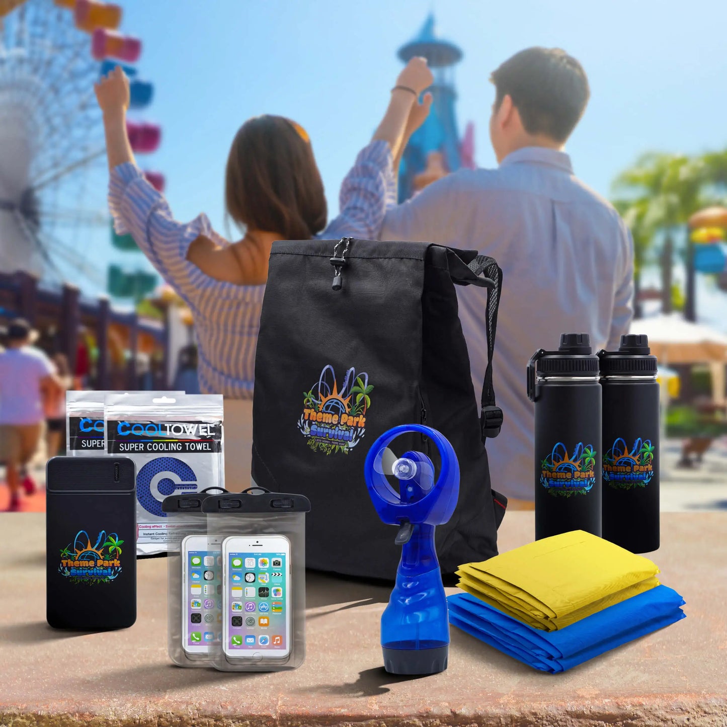 Couples Theme Park Survival Kit - Essentials for Two